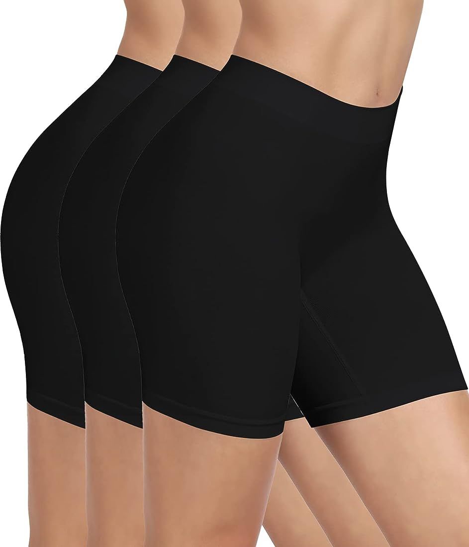 BESTENA Slip Shorts Womens Comfortable Seamless Smooth Slip Shorts for Under Dresses | Amazon (US)