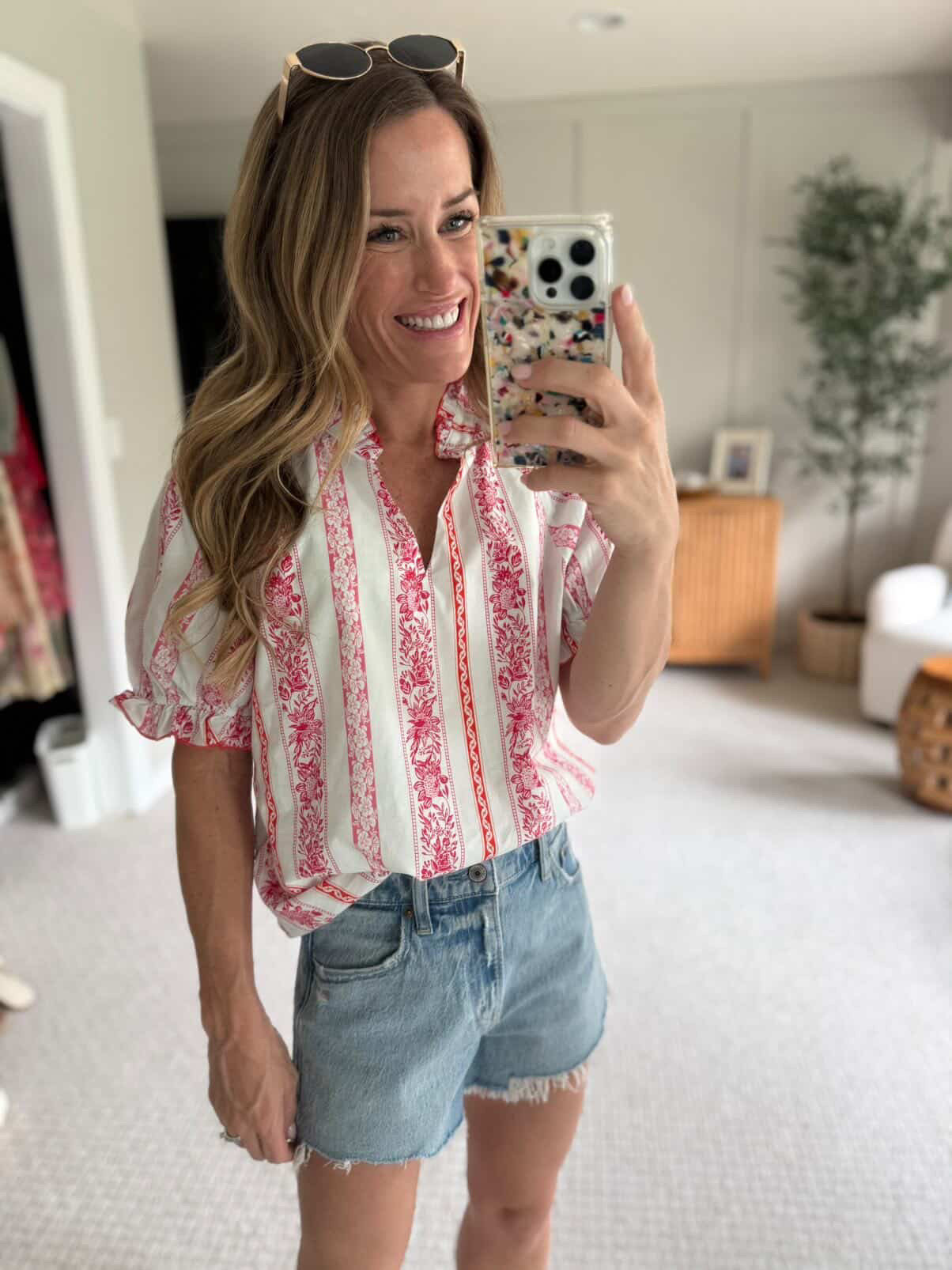 Floral blouse

Summer outfit Amazon fashion denim shorts

#LTKgrwm #LTKootd #LTKmomlife