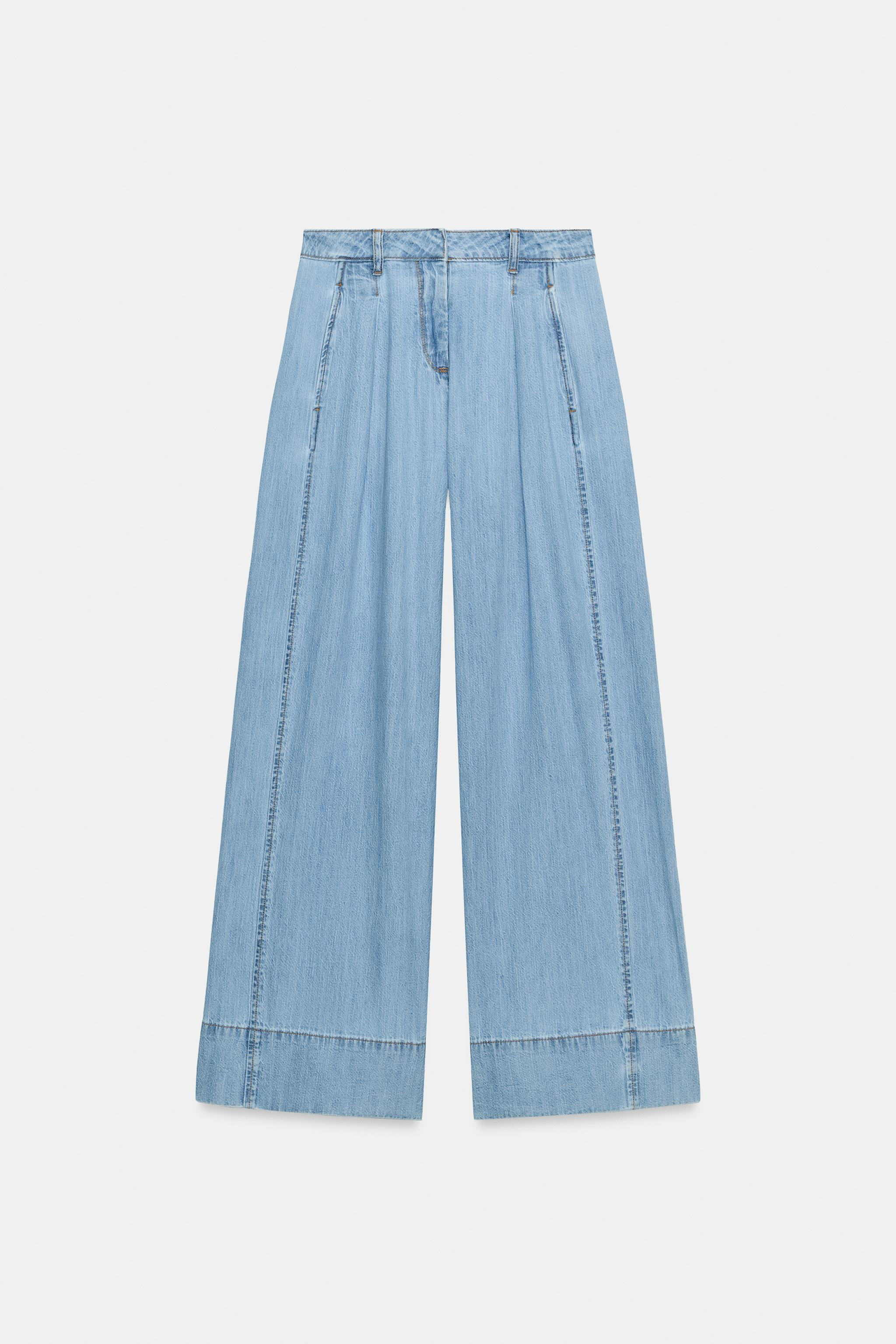 Z1975 HIGH WAISTED WIDE LEG JEANS WITH DARTS | Zara US