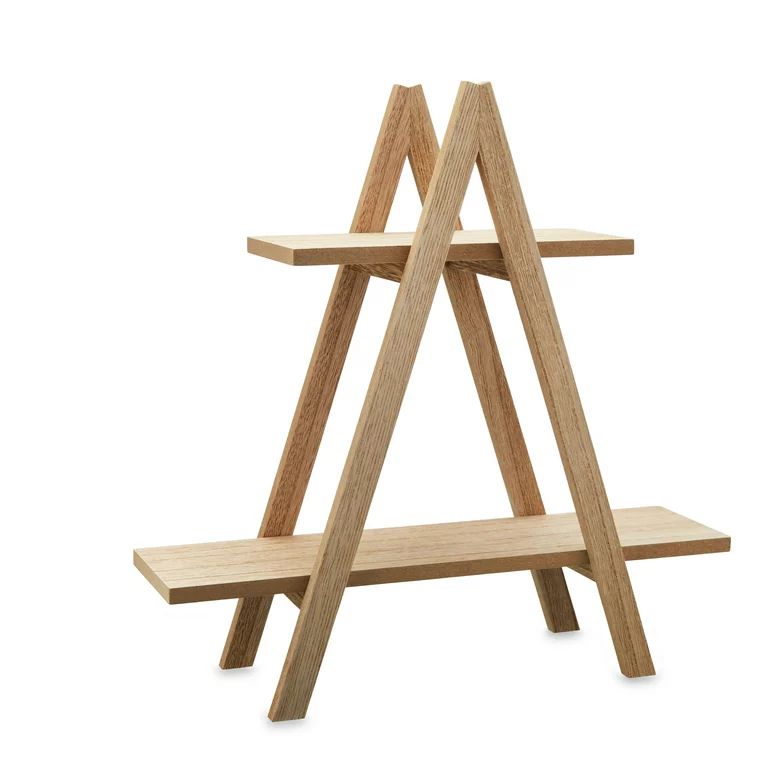 Way To Celebrate Harvest Tiered Wood Triangle Shelf | Walmart (US)