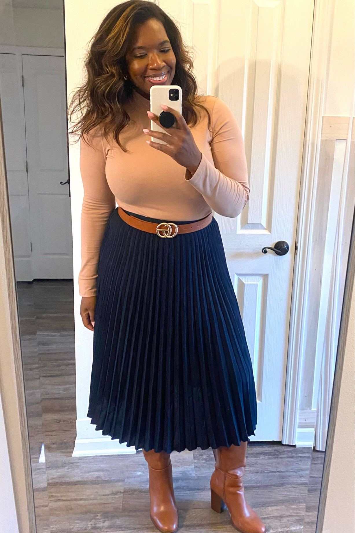 Fall work outfit inspo #fall #skirt #bodysuit #boots

#LTKStyleTip #LTKMidsize #LTKFindsUnder50