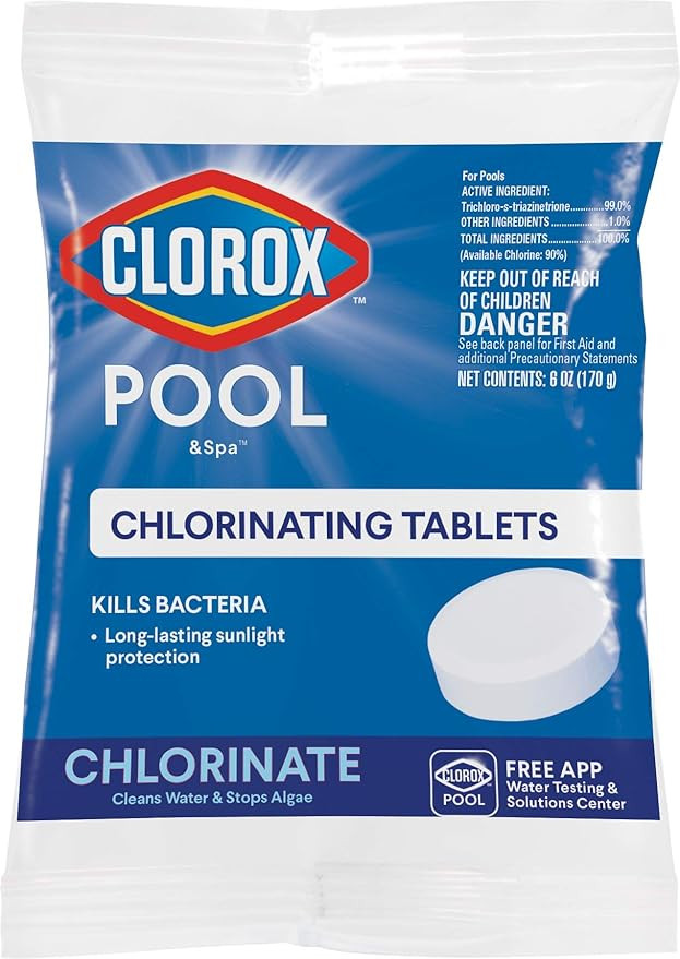 Clorox Pool&Spa 22401CLX Chlorinating Tablets, 6 oz, White | Amazon (US)
