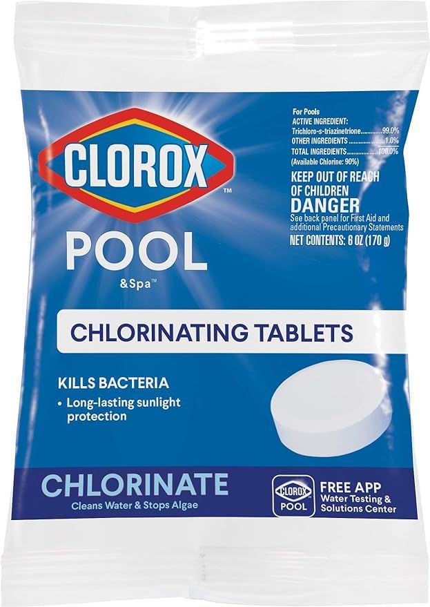 Clorox Pool&Spa 22401CLX Chlorinating Tablets, 6 oz, White | Amazon (US)