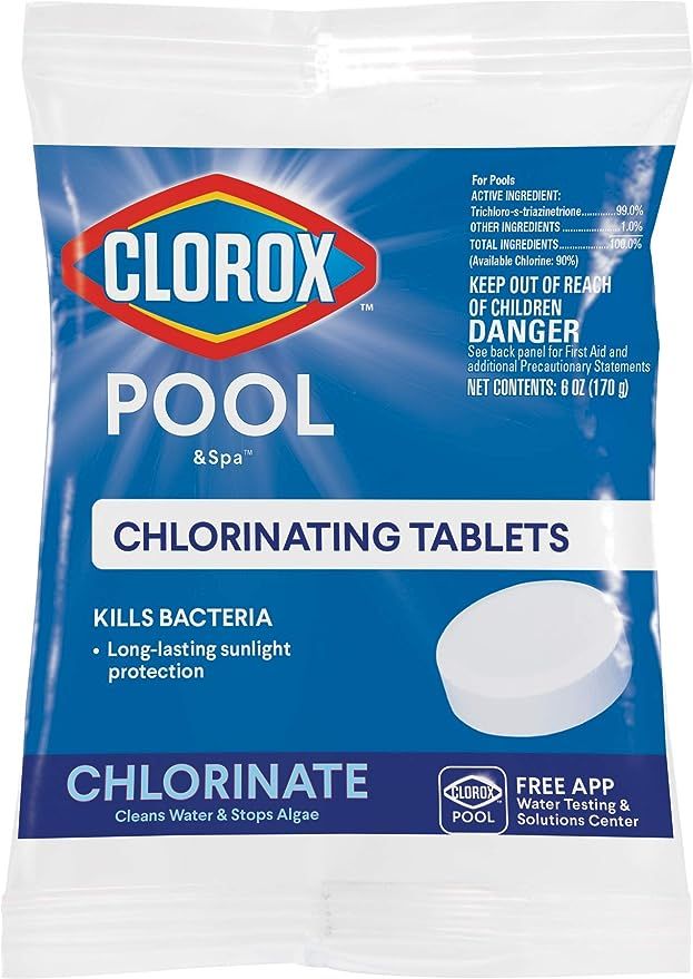 Clorox Pool&Spa 22401CLX Chlorinating Tablets, 6 oz, White | Amazon (US)