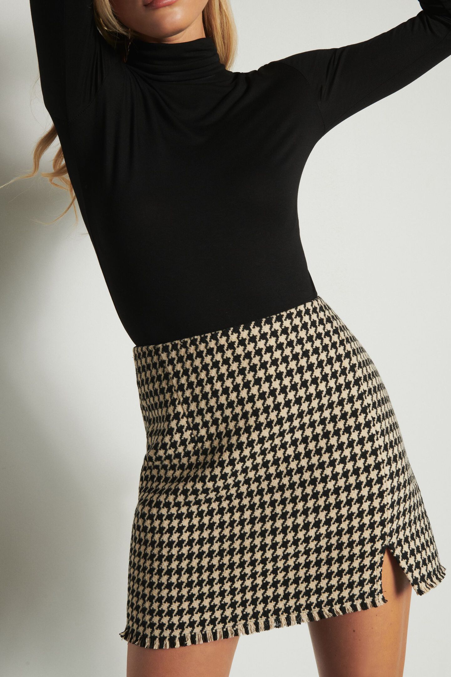 Kaila Plaid A-Line Skirt | Dynamite Clothing