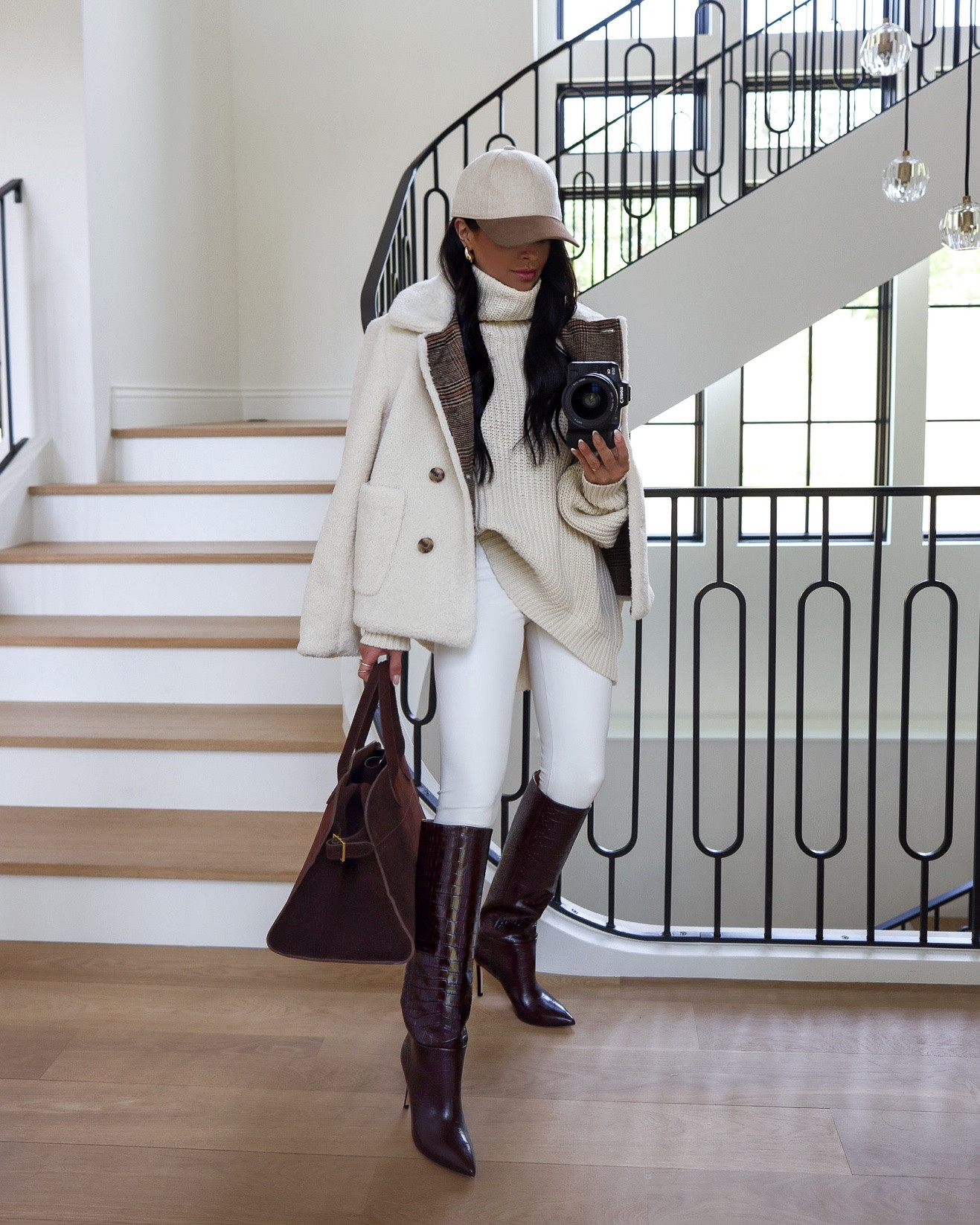 Nordstrom anniversary sale outerwear that is still in stock
Love this Ralph Lauren teddy bear jacket - wearing a size XS 
My free people oversize sweater is still in stock - I’m wearing a size small.
Commando white full leather leggings are still in stock too - I’m wearing a size small.
Handbag is from Amazon! 
#nsale 


#LTKItBag #LTKSaleAlert #LTKSeasonal