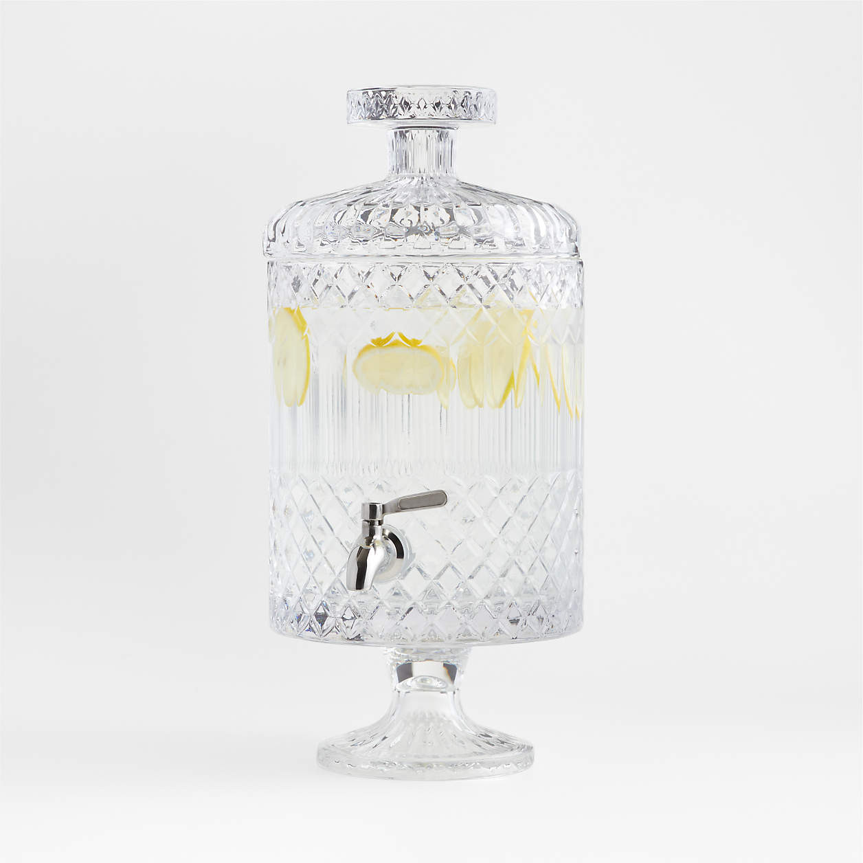 Hatch Glass Drink Dispenser + Reviews | Crate & Barrel | Crate & Barrel