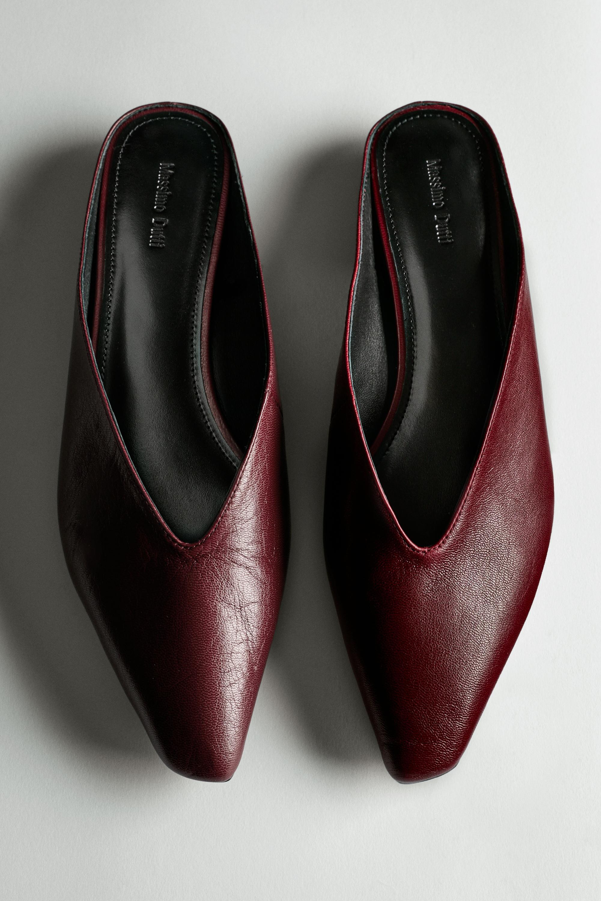 Soft leather mules | Massimo Dutti US