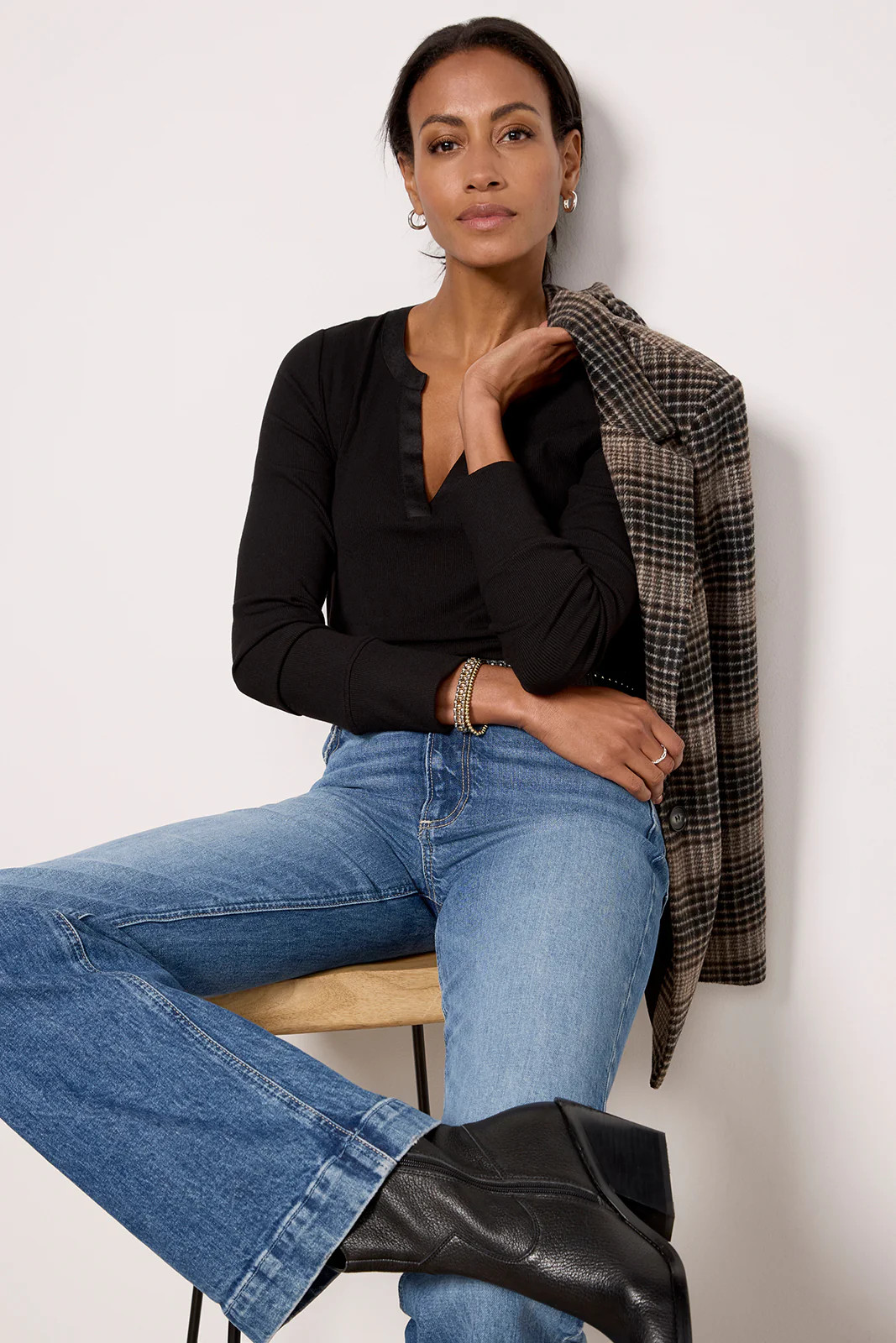 Beau Split Neck Tee | Evereve