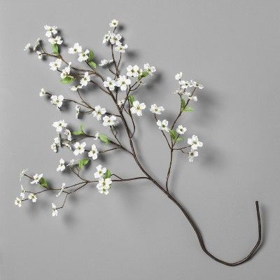46" White Faux Dogwood Stem - Hearth & Hand™ with Magnolia | Target