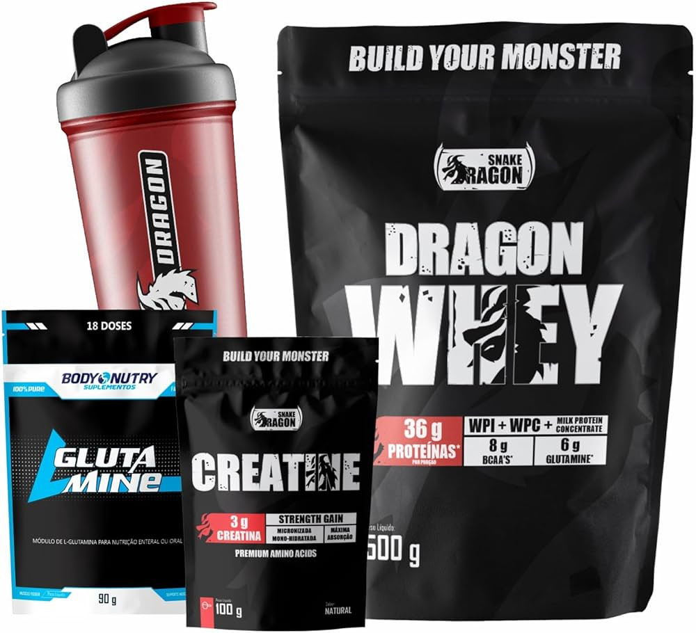 Kit Whey Protein Whey Dragon 500g Proteina Whey Isolado WPI e Concentrado WPC Milk Protein Concen... | Amazon (BR)