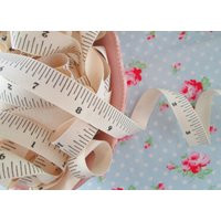 Tape Measure Ivory Canvas Ribbon - 3/4 Inch 1 Yard Please Note That This Is Not An Accurate Measurin | Etsy (US)