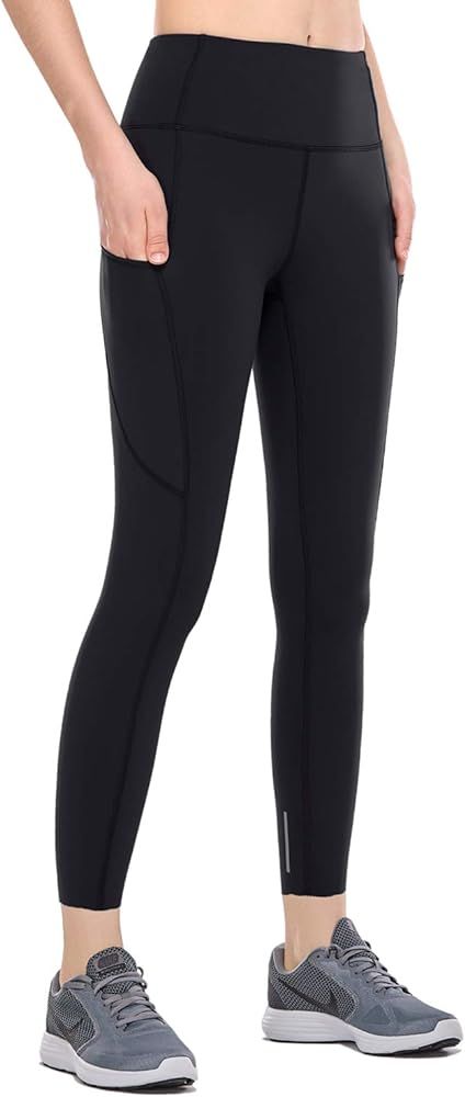 Women's High Waisted Yoga Pants with Pockets Naked Feeling Workout Leggings-25 Inches | Amazon (US)