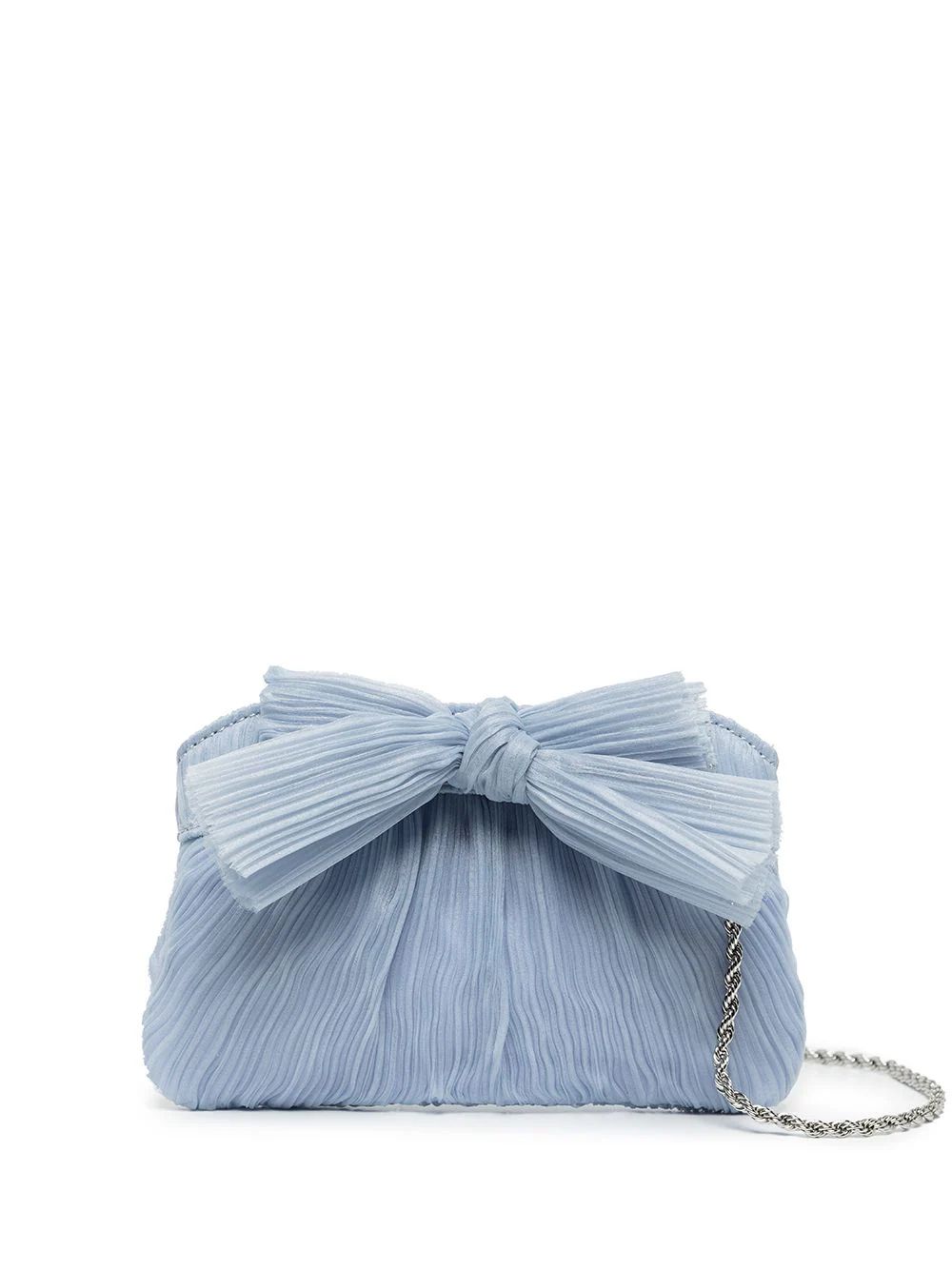 Rochelle pleated bow clutch bag | Farfetch Global