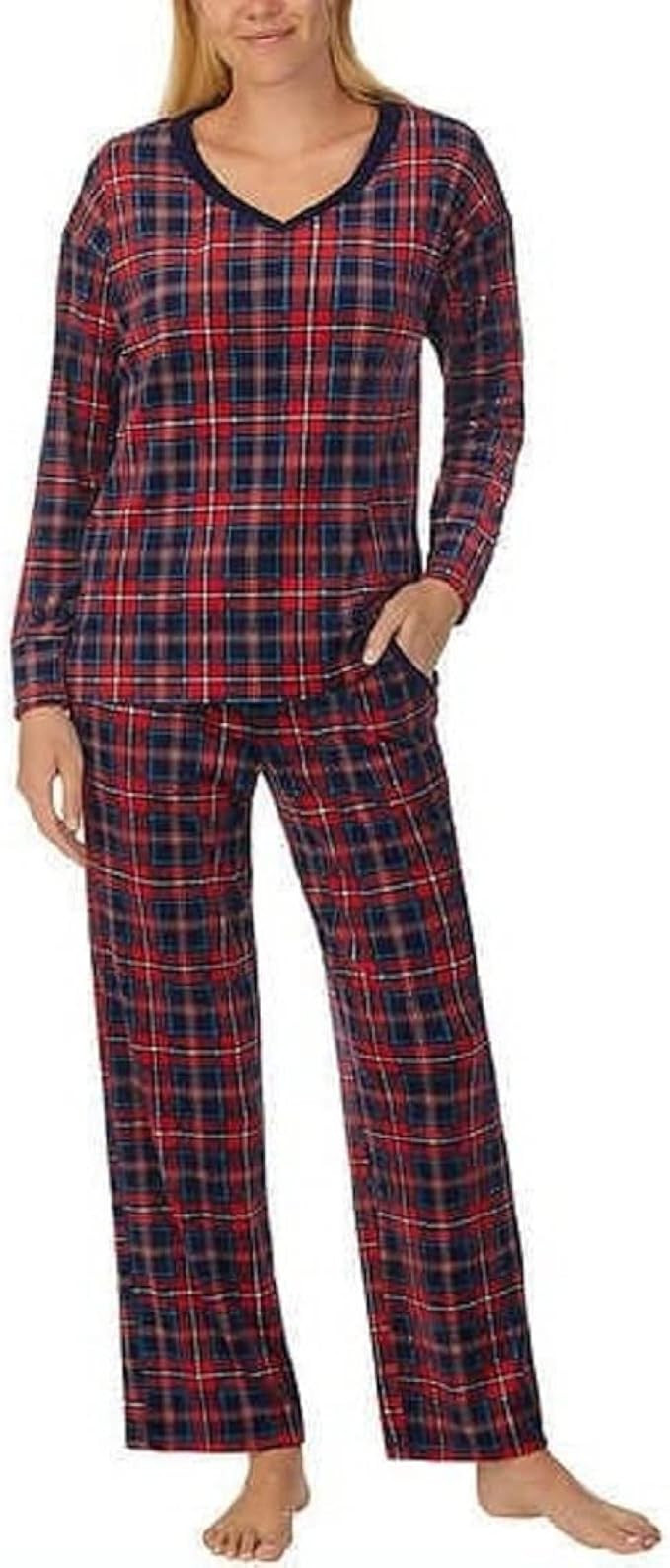 Nautica Women's 2 Piece Fleece Pajama Sleepwear Set | Amazon (US)
