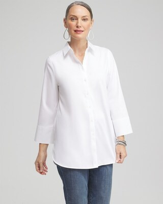 No Iron™ Stretch 3/4 Sleeve Tunic | Chico's