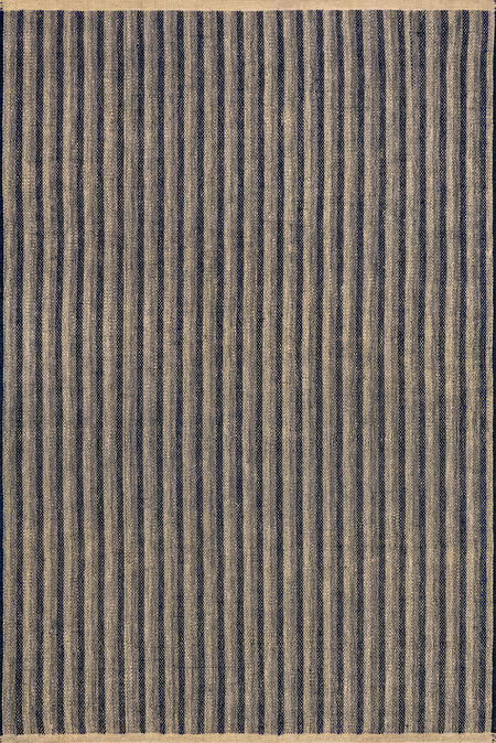 Blue Lake Striped Jute 10' x 14' Area Rug | Rugs USA