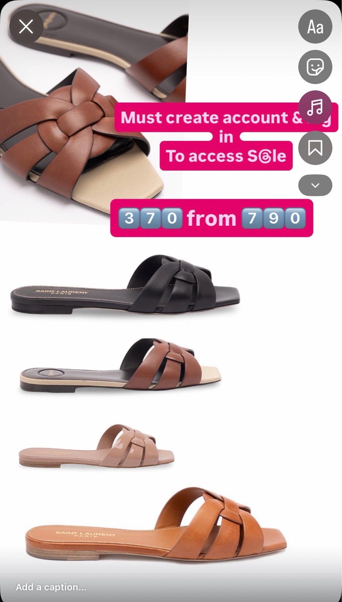Saint Laurent tribute slide sandals sale Must log
Must log in and create account to access sale

#LTKSaleAlert #LTKootd #LTKSeasonal