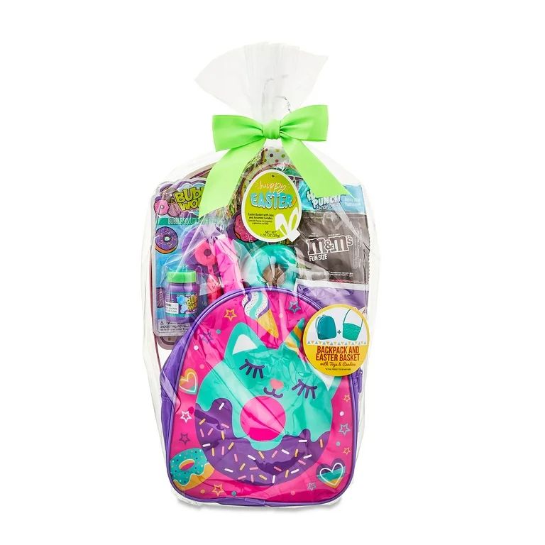 Donut Child Backpack Filled Easter Basket with Toys and Candies - Girl, Wondertreats | Walmart (US)