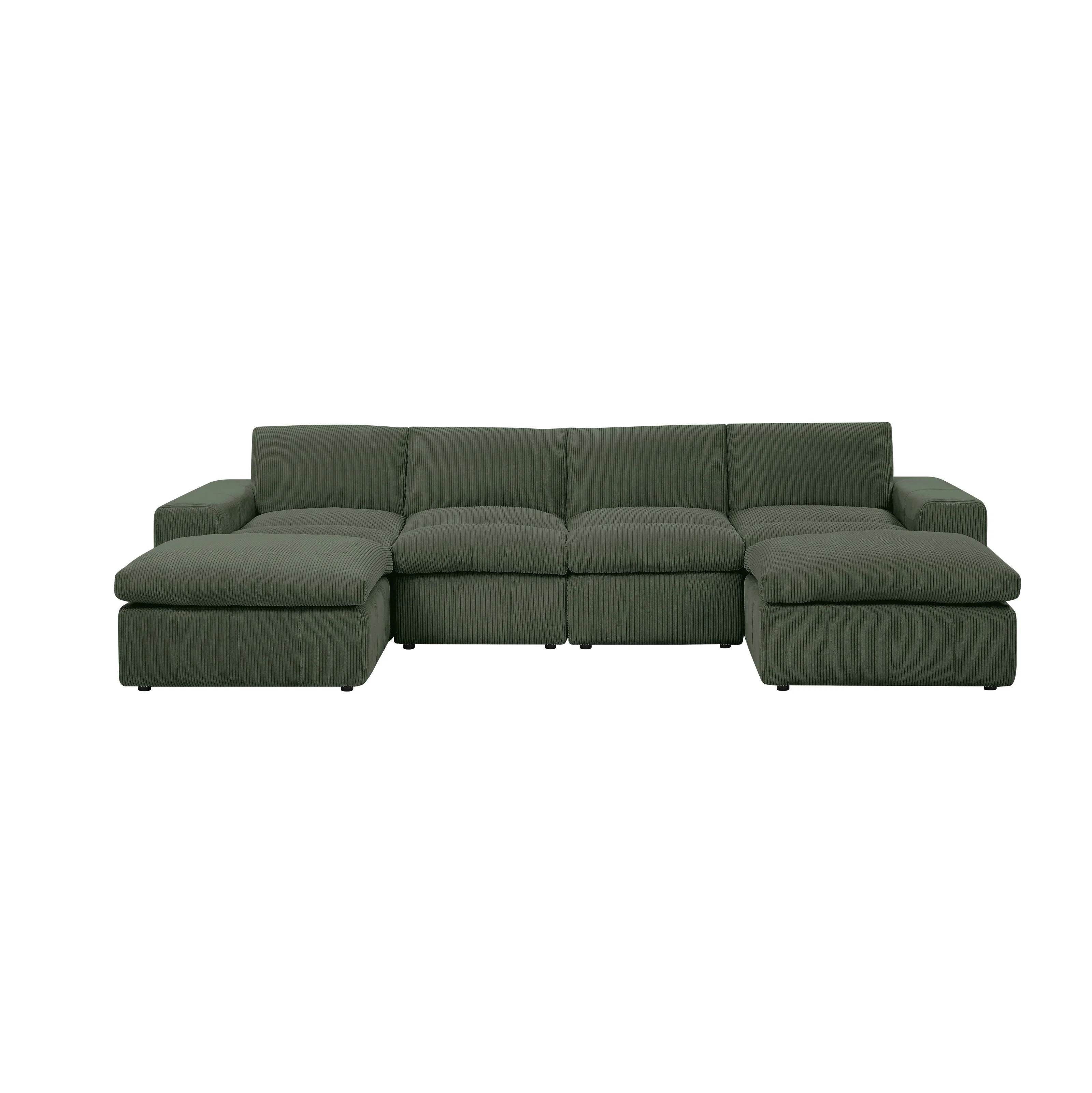 Tondreau 6 - Piece Corduroy Sectional | Wayfair North America