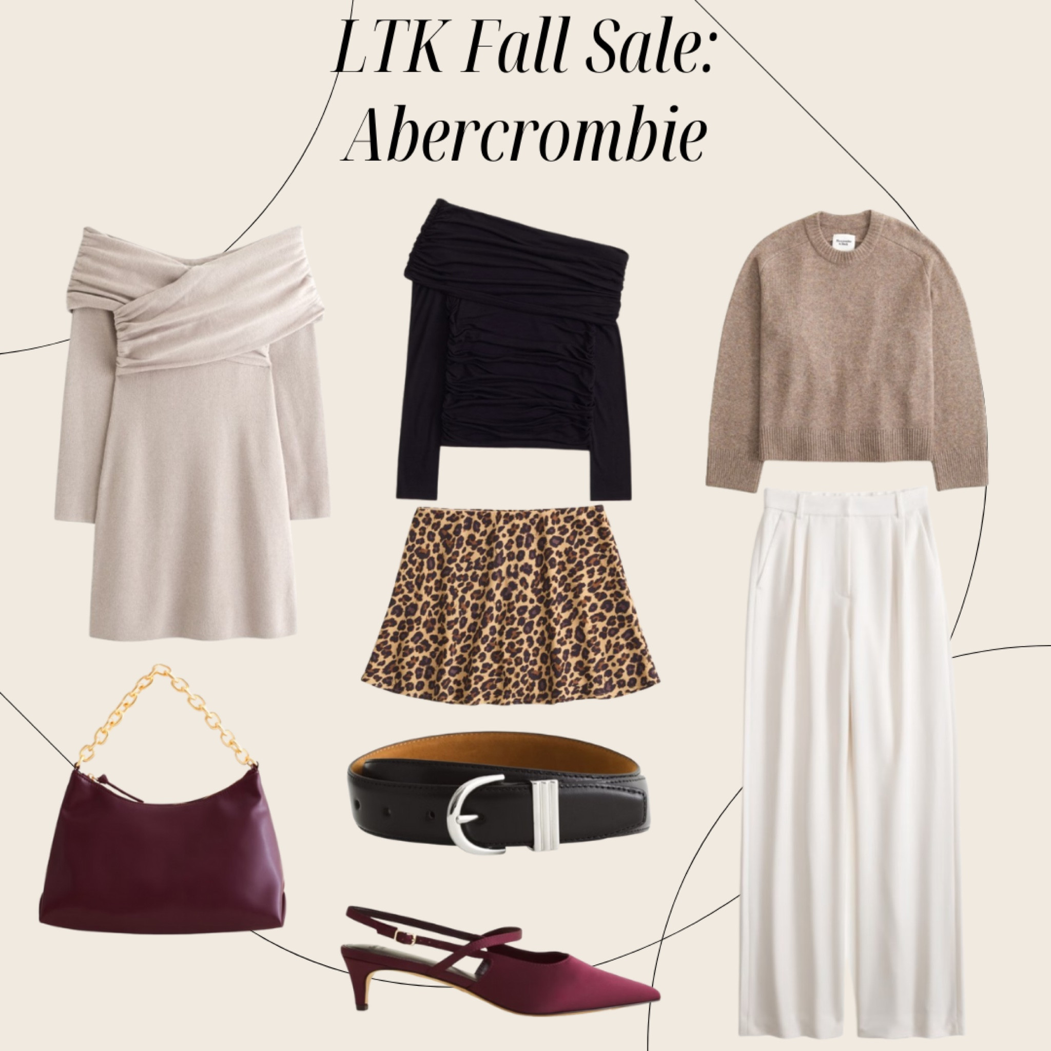 LTK Fall Sale: Abercrombie

Ltkfindsunder100 / ltkfindsunder50 / LTKsalealert / ltkplussize / ltkmidsize / LTKshoecrush / LTKitbag / LTKworkwear / Abercrombie / Abercrombie and fitch / Abercrombie fall sale / Abercrombie finds / LTK fall sale / Abercrombie sale / it bag / maroon handbag / maroon bag / vegan leather bag / slingback heels / slingbacks / slingback shoes / sweater / beige sweater / neutral sweater / belt / belts / black belt / wide leg pants / trousers / wide leg trousers / leopard print skirt / leopard print / skirt / mini skirt / sweater dress / fall outfit / fall outfits / sale / sale alert 

#LTKStyleTip #LTKFallSale #LTKSeasonal