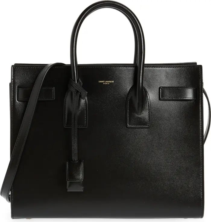 Saint Laurent Small Sac de Jour Leather Tote with Pouch | Nordstrom | Nordstrom