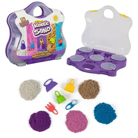 Kinetic Sand, Variety Case with 3 Styles Play Sand (2lbs) & 5 Tools | Walmart (US)