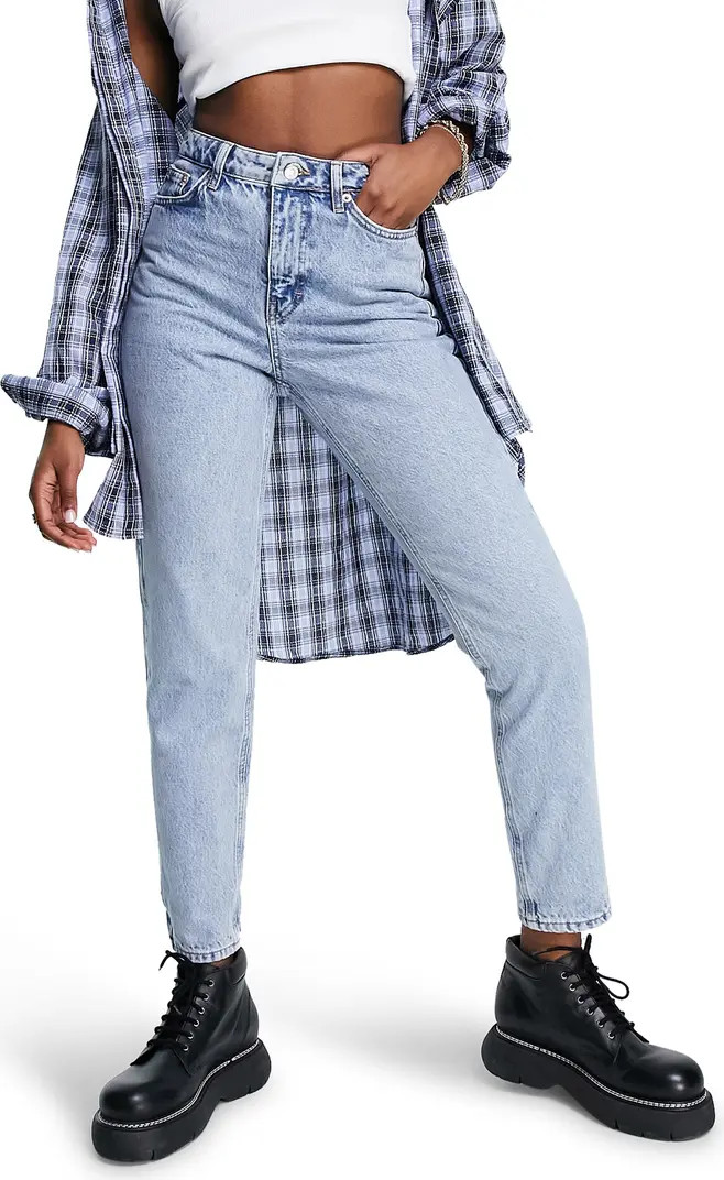 TOPSHOP High Waist Mom Jeans | Nordstrom | Nordstrom