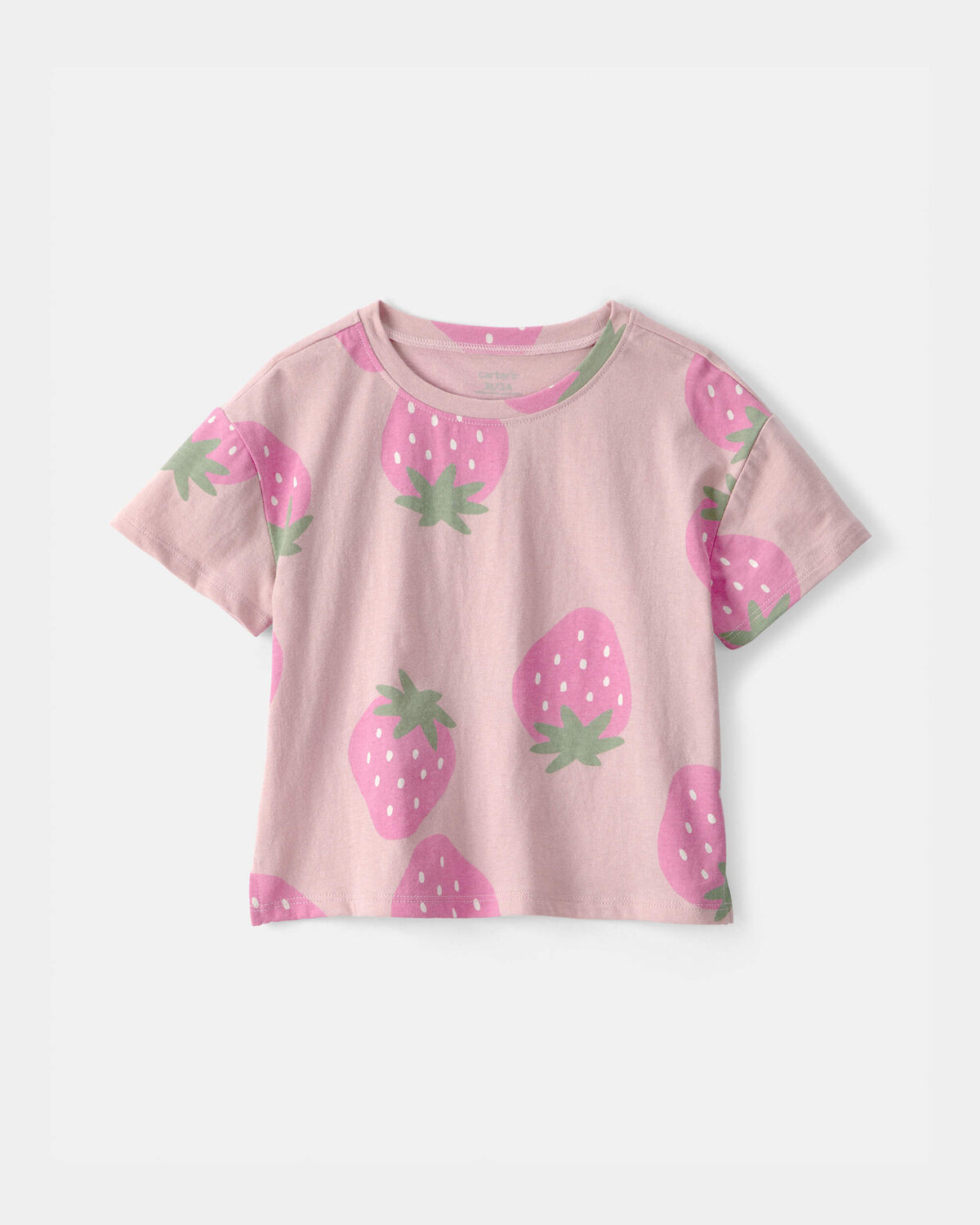 Toddler Girl Strawberry Top - Pink | Carter's | Carter's Inc