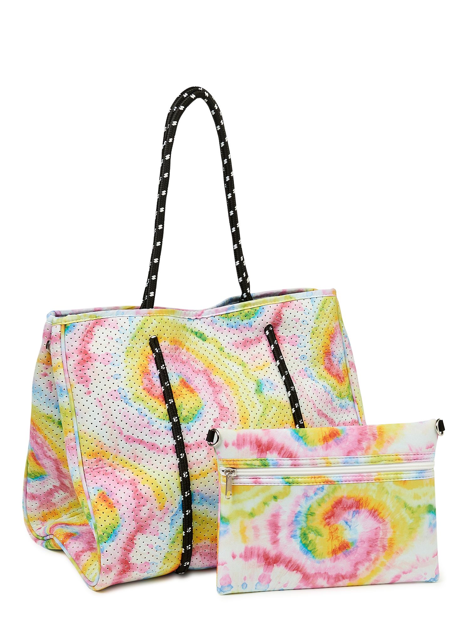 No Boundaries Women’s Neoprene Beach Tote Bag,Tie Dye | Walmart (US)