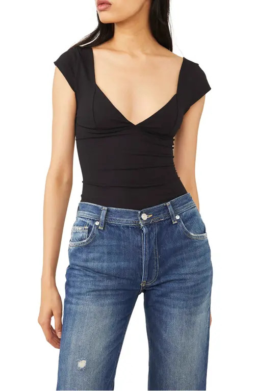 Free People Duo Corset Top in Black at Nordstrom, Size Small | Nordstrom