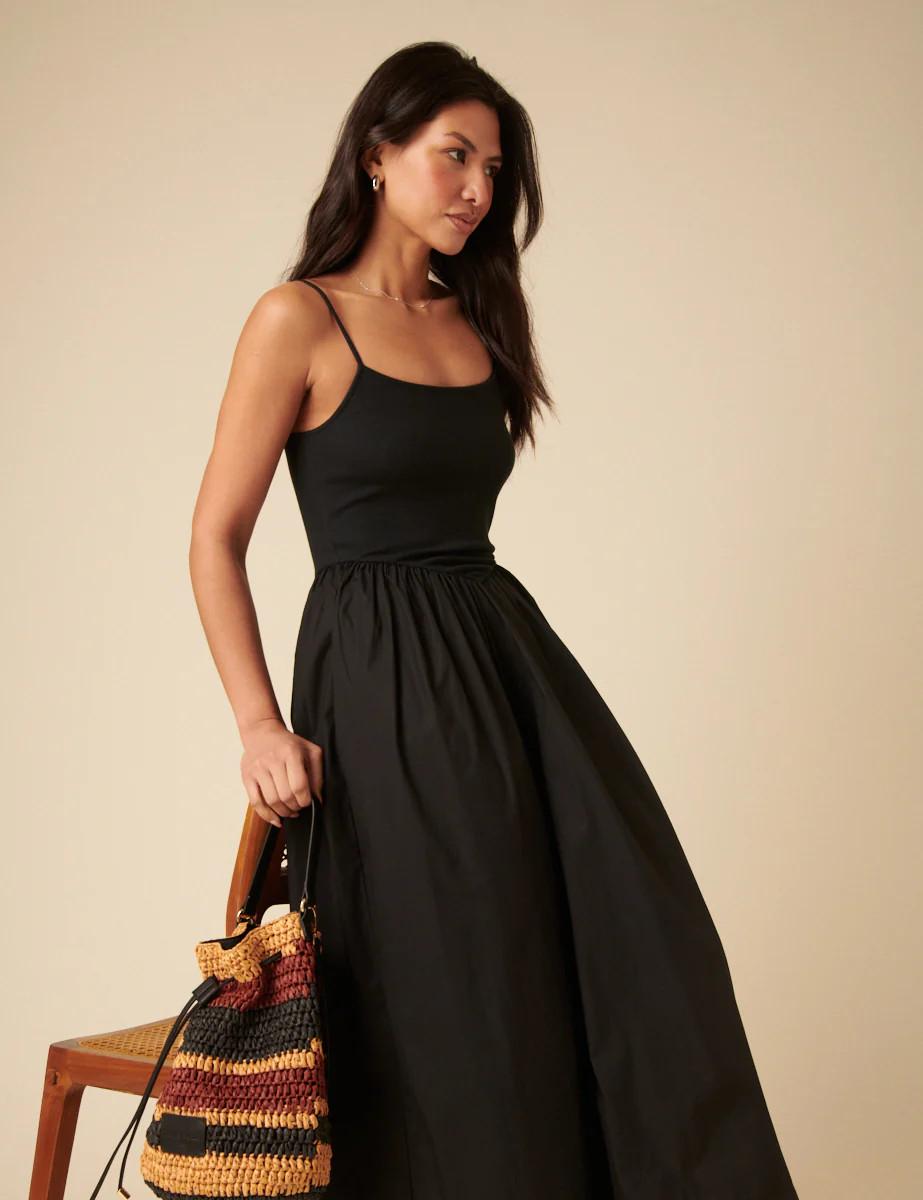 Black Madelyn Midi Dress | Nobody's Child