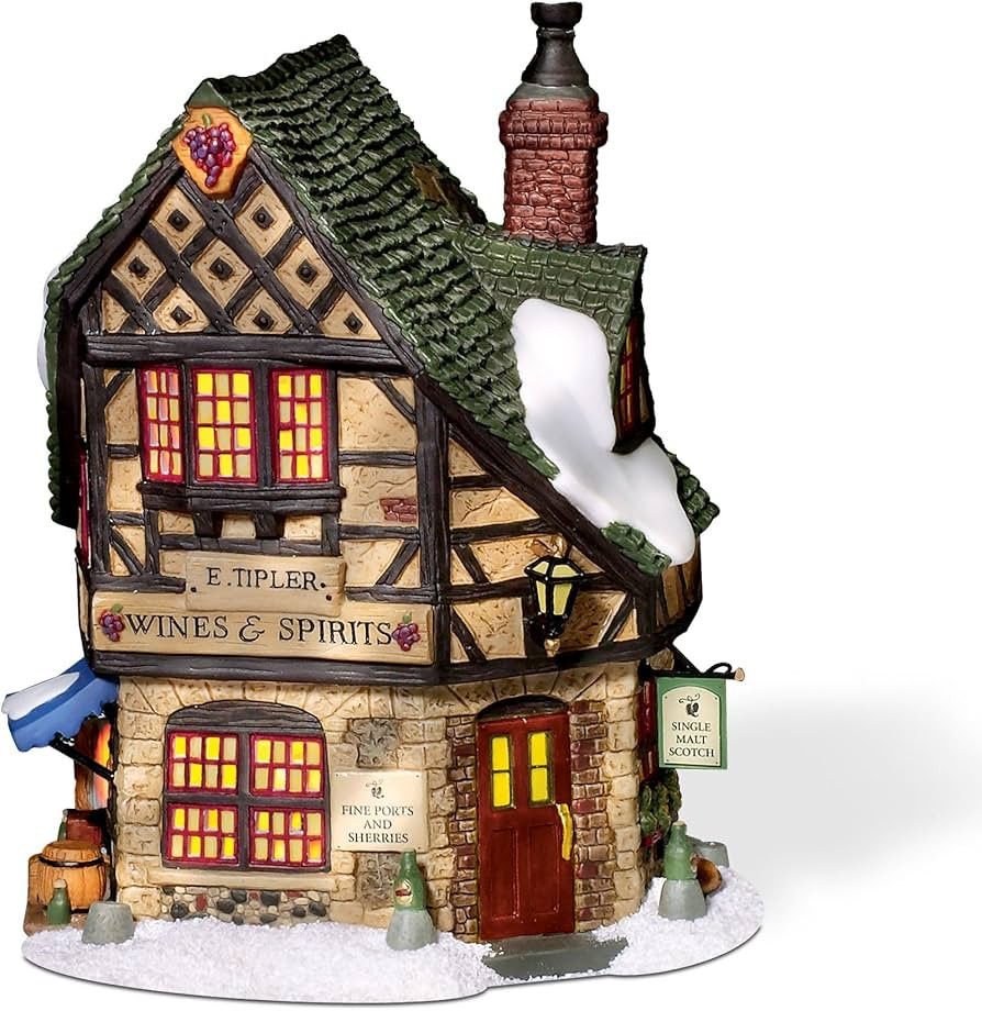 Department 56 Dickens' Village E Tipler Agent Wine Spirits Building, Porcelain 6.89 Inch | Amazon (US)