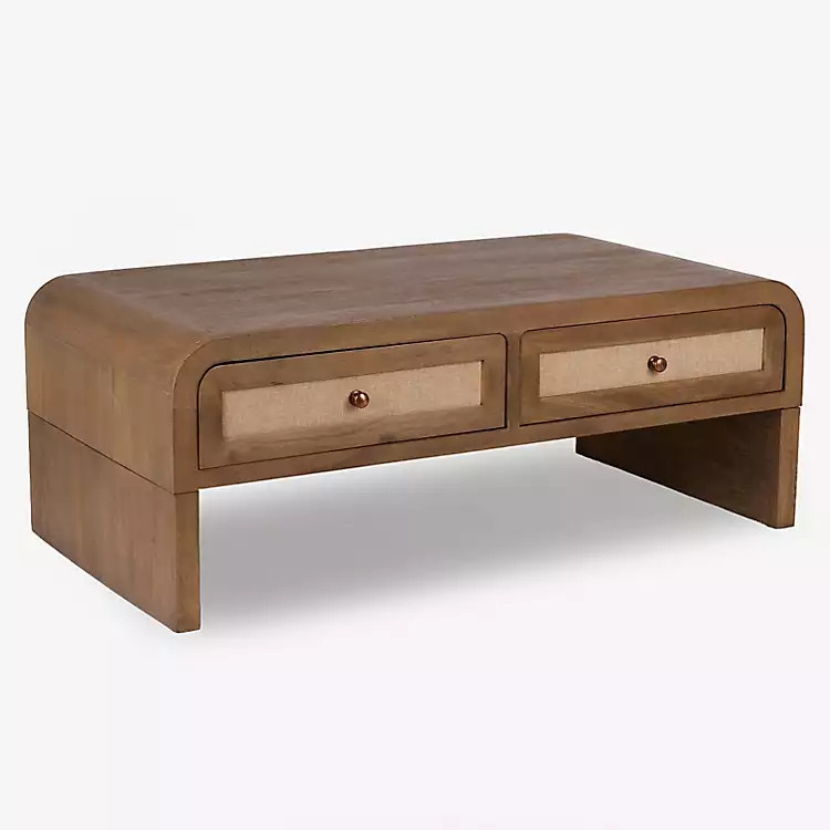 New! Brown Wood Lowen Coffee Table | Kirklands