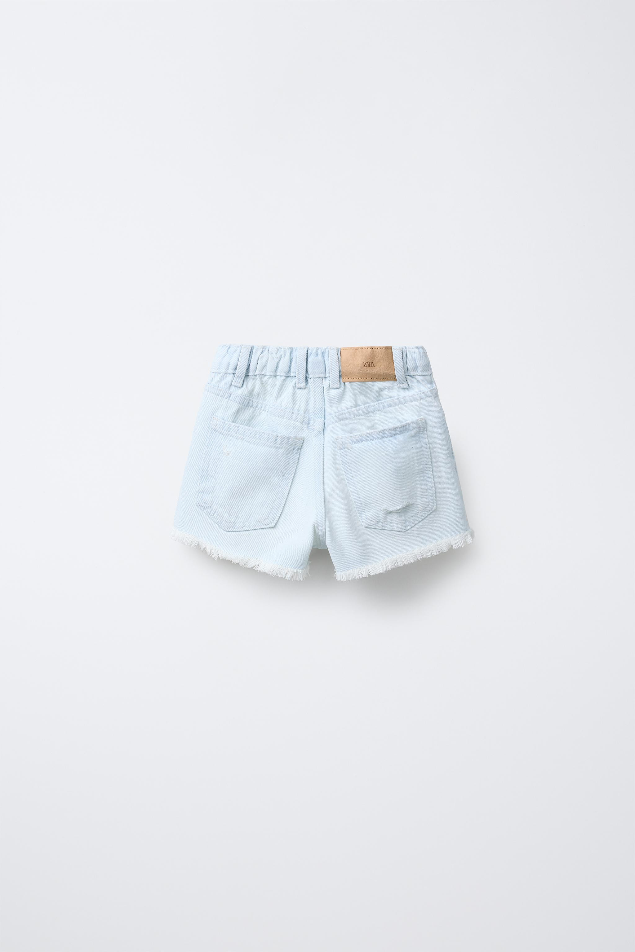 RIPPED DENIM SHORTS | Zara US