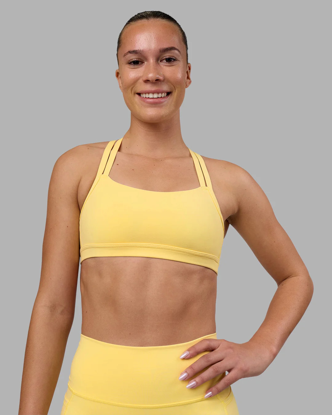 Velocity Sports Bra - Lemon | LSKD | LSKD