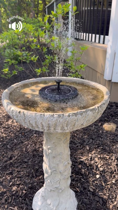 Solar Fountain Sale. Follow @farmtotablecreations on Instagram for more inspiration.

This adorable solar fountain is the perfect accent to my cement birdbath. Absolutely love the peaceful sound of the running water.

My bird bath was purchased locally from but I linked other options for you! 🫶🏼  

#LTKSaleAlert #LTKHome #LTKFindsUnder50