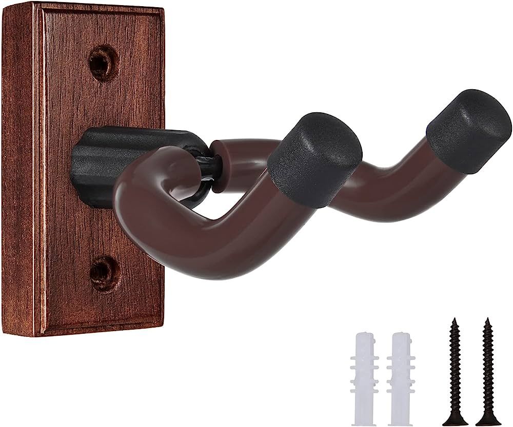 Guitar Wall Mount Guitar Hanger Solid Wood Wall Hanger 1 Pack | Amazon (US)