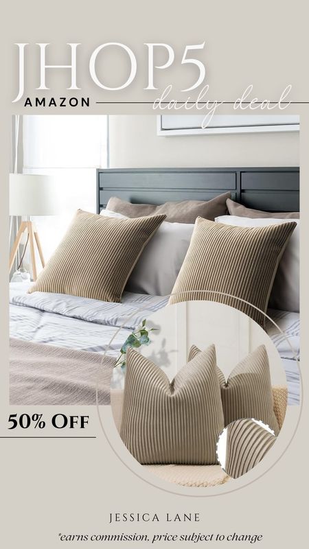 Amazon daily deal, save 50% on this gorgeous set of two velvet ribbed throw pillow covers.. Amazon home, Amazon deal, pillow covers, velvet pillow covers

#LTKStyleTip #LTKSaleAlert #LTKHome
