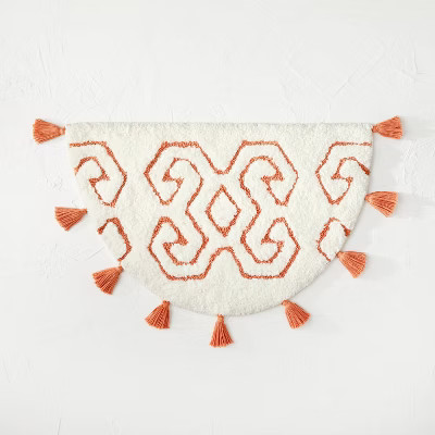 20"x32" Tufted Half Moon Geo Tassel Cotton Bath Rug - Opalhouse™ designed with Jung... | Target
