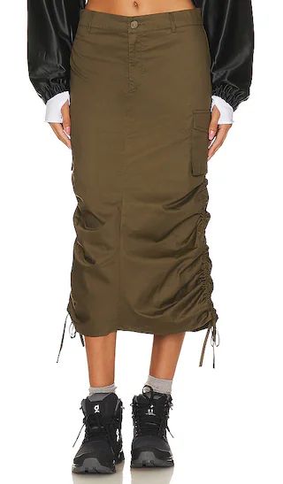Jasmina Cargo Skirt in Green | Revolve Clothing (Global)