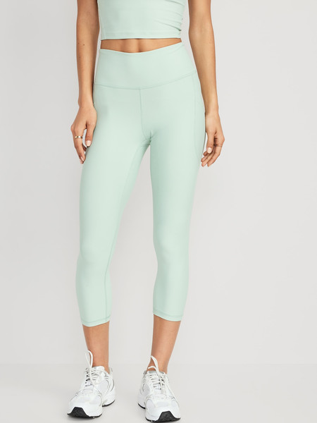 High-Waisted PowerSoft Crop Leggings for Women | Old Navy (US)