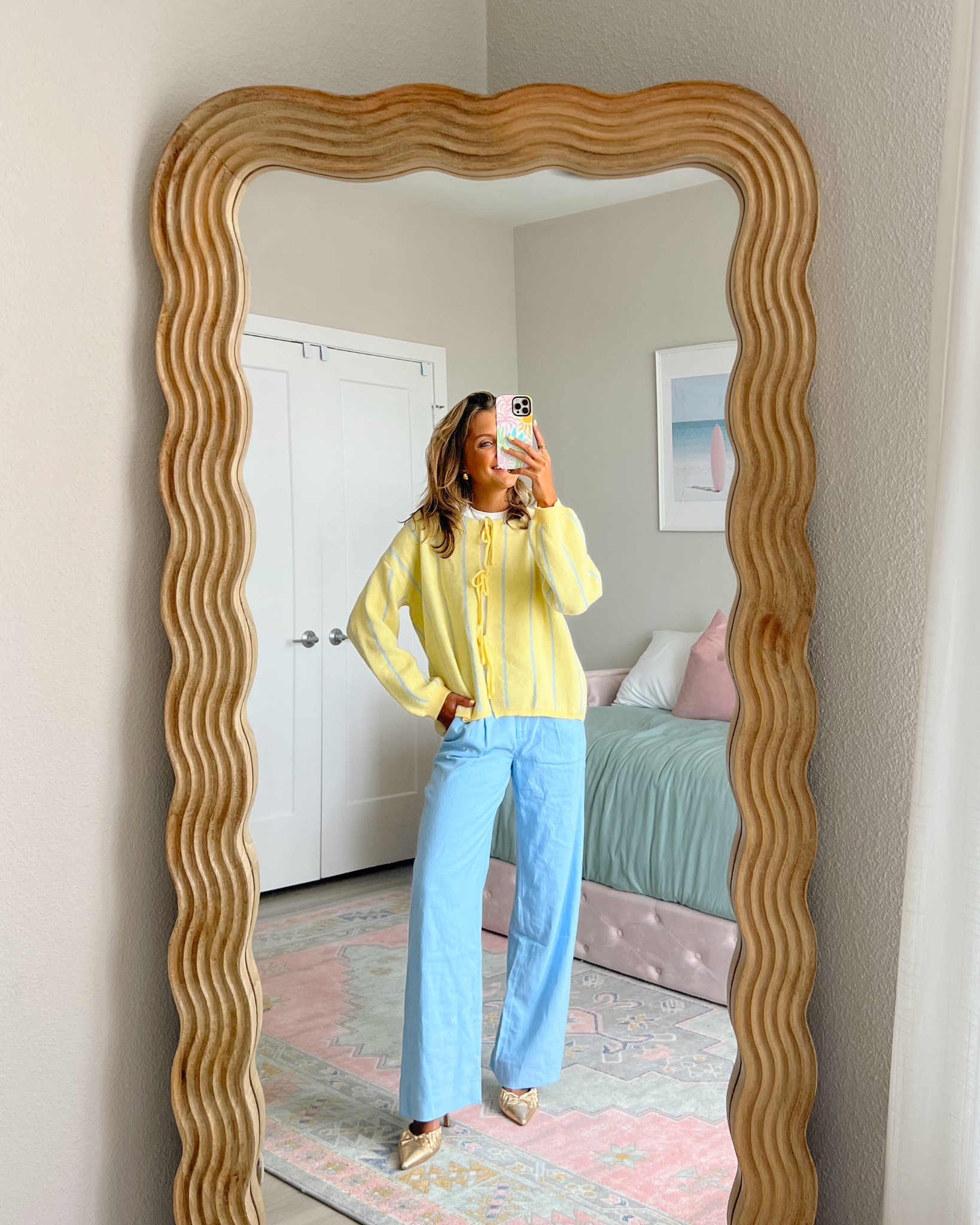 spring business casual outfit ideas 💗 wearing a size XS in this SheIn top