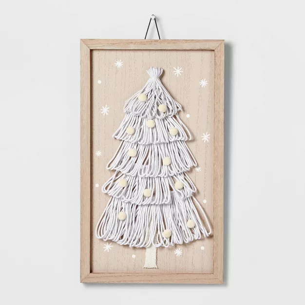 10" Fabric Loop Tree Wood Wall Sign - Wondershop™ | Target