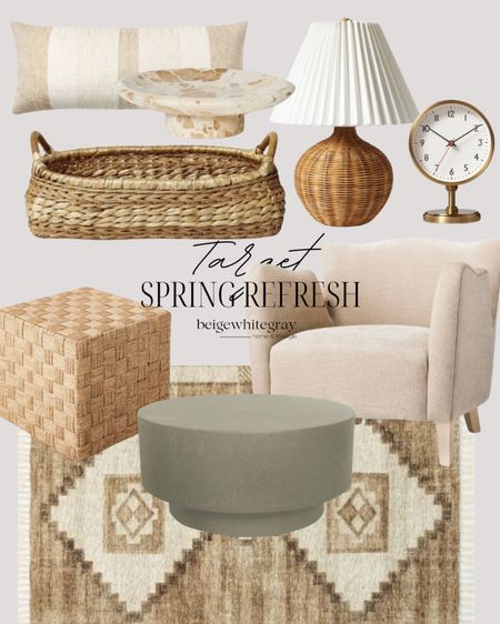 Spring is here and I’m loving these beautiful home decor finds from target! Coffee table, rug, woven ottoman’s, woven lamp. It’s all gorgeous 

#LTKSeasonal #LTKsalealert #LTKfindsunder100