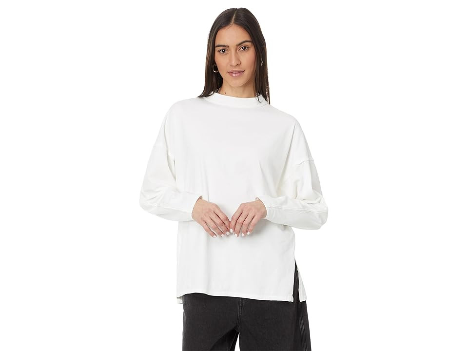 Free People Heater T-Shirts Women's Clothing Optic White : XS (Women's 0-2), Cotton | Zappos