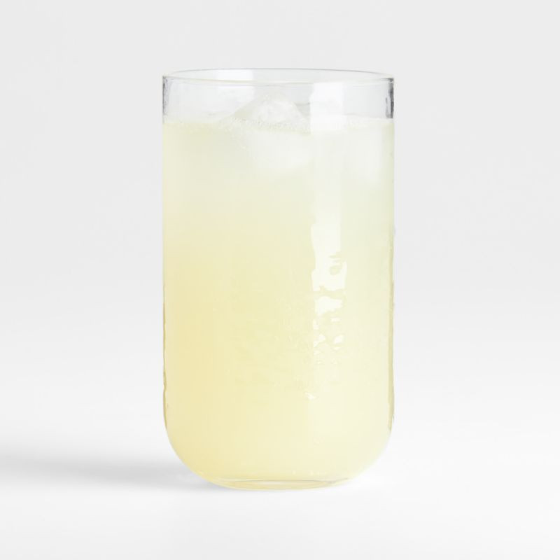 Kuruwa 16-Oz. Clear Hammered Glass Tumbler by Eric Adjepong + Reviews | Crate & Barrel | Crate & Barrel