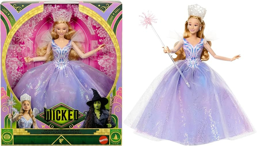 Mattel Universal Pictures’ Wicked: for Good Deluxe Glinda Fashion Doll with Removable Outfit & ... | Amazon (US)
