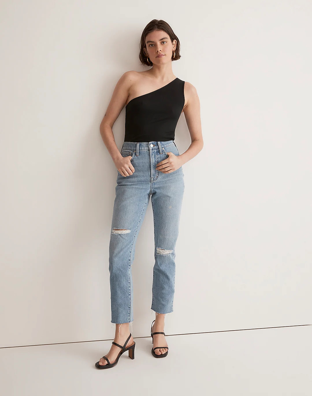 The Perfect Vintage Jean in Bradwell Wash: Ripped Edition | Madewell