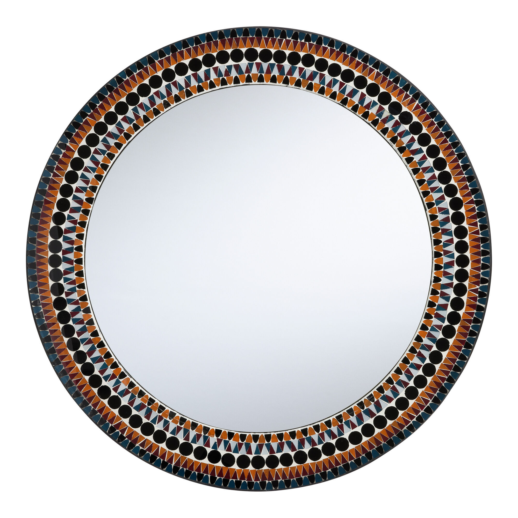Nidi Round Mosaic Wall Mirror | World Market